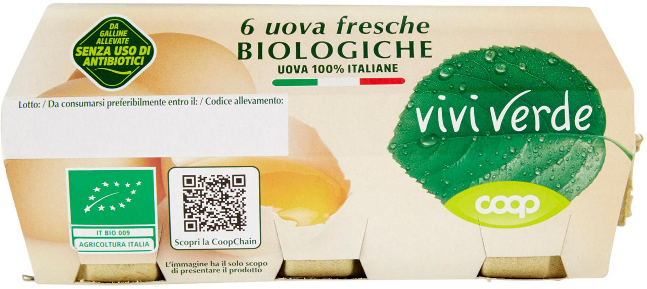6 uova fresche Biologiche Vivi Verde 350 g - 17