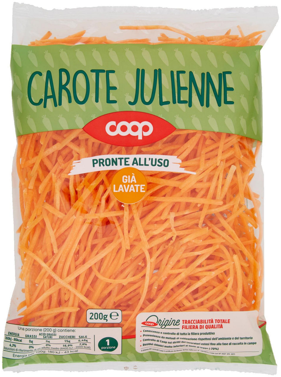 Carote Julienne 200 g - 0