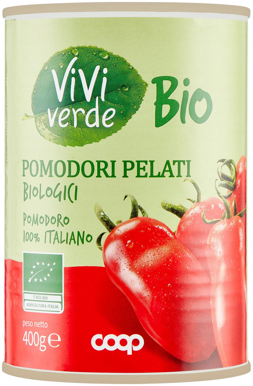 Pomodori Pelati Biologici Vivi Verde 400 g - 0