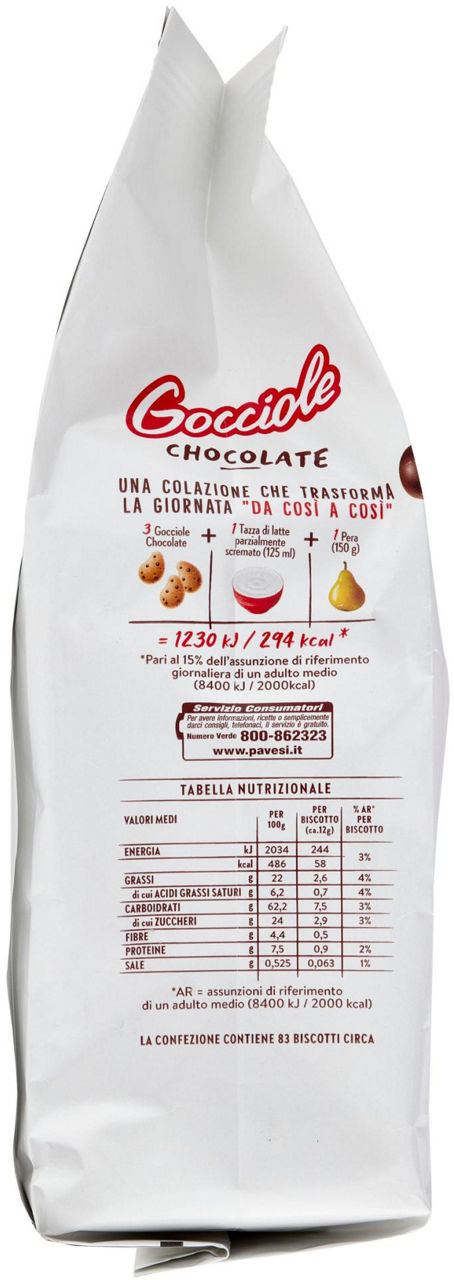 Biscotti Gocciole Chocolate 1 kg - Immagine 21