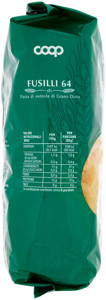 FUSILLI PASTA SEMOLA N.64 CON GRANO ITALIANO 500 g - Immagine 21