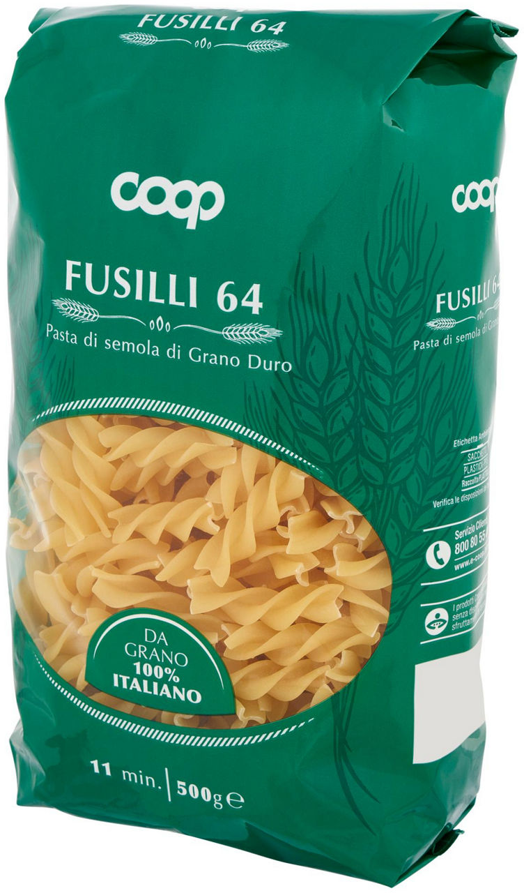 FUSILLI PASTA SEMOLA N.64 CON GRANO ITALIANO 500 g - Immagine 121