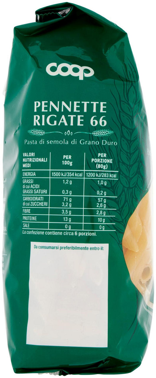 PENNETTE RIGATE PASTA SEMOLA N.66 CON GRANO ITALIANO 500 g - Immagine 21