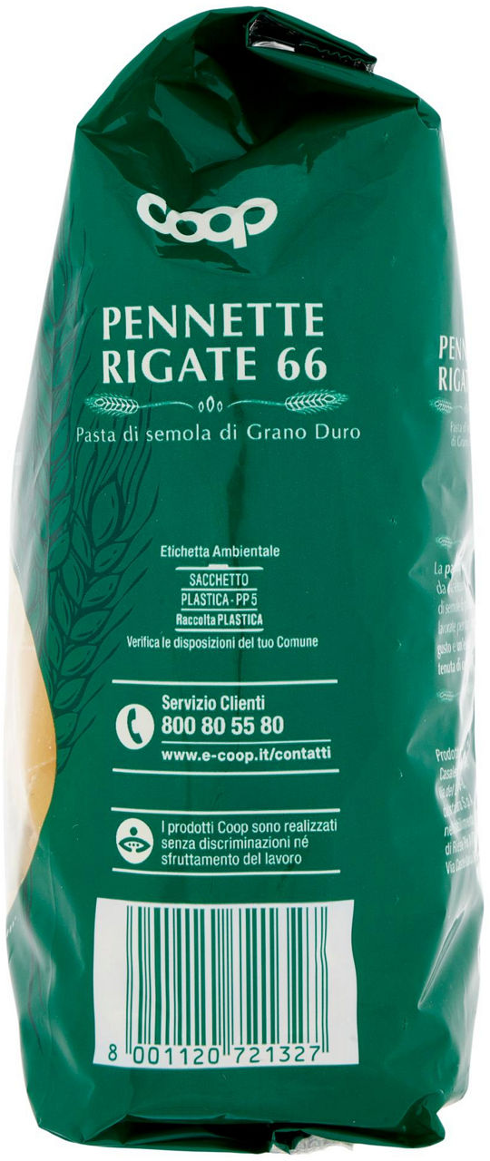 PENNETTE RIGATE PASTA SEMOLA N.66 CON GRANO ITALIANO 500 g - Immagine 61