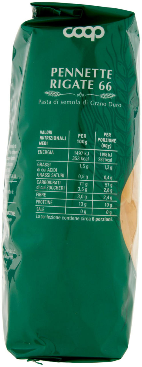 PENNETTE RIGATE PASTA SEMOLA N.66 CON GRANO ITALIANO 500 g - Immagine 31