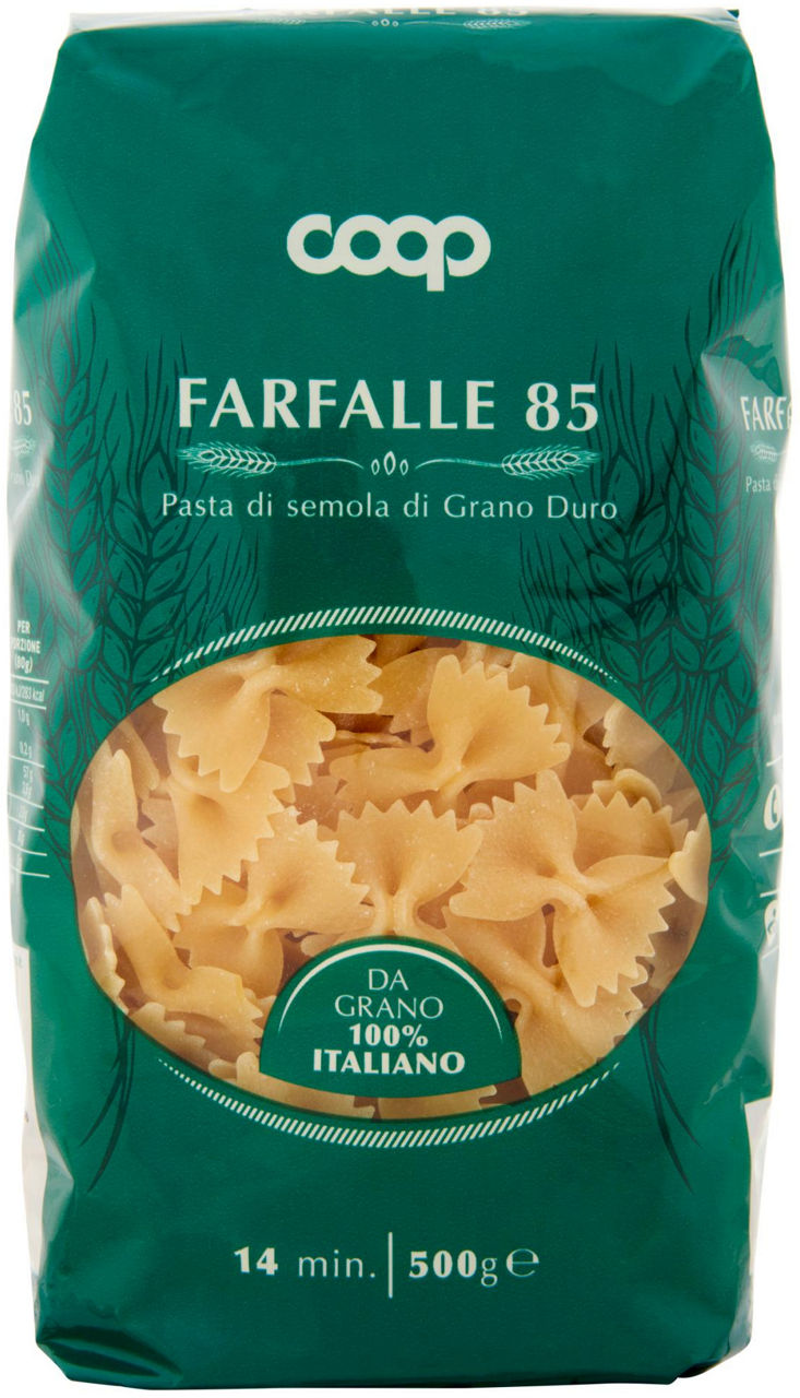 FARFALLE PASTA SEMOLA NR. 85 CON GRANO ITALIANO 500 g - Immagine 11