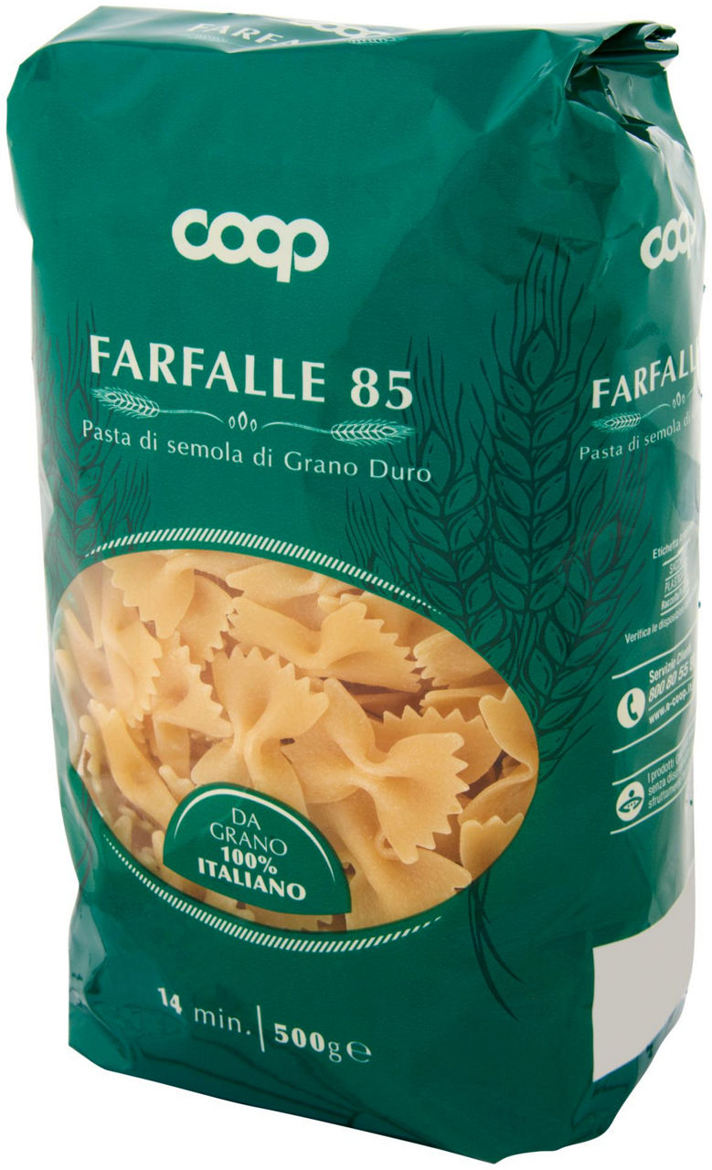 FARFALLE PASTA SEMOLA NR. 85 CON GRANO ITALIANO 500 g - Immagine 131