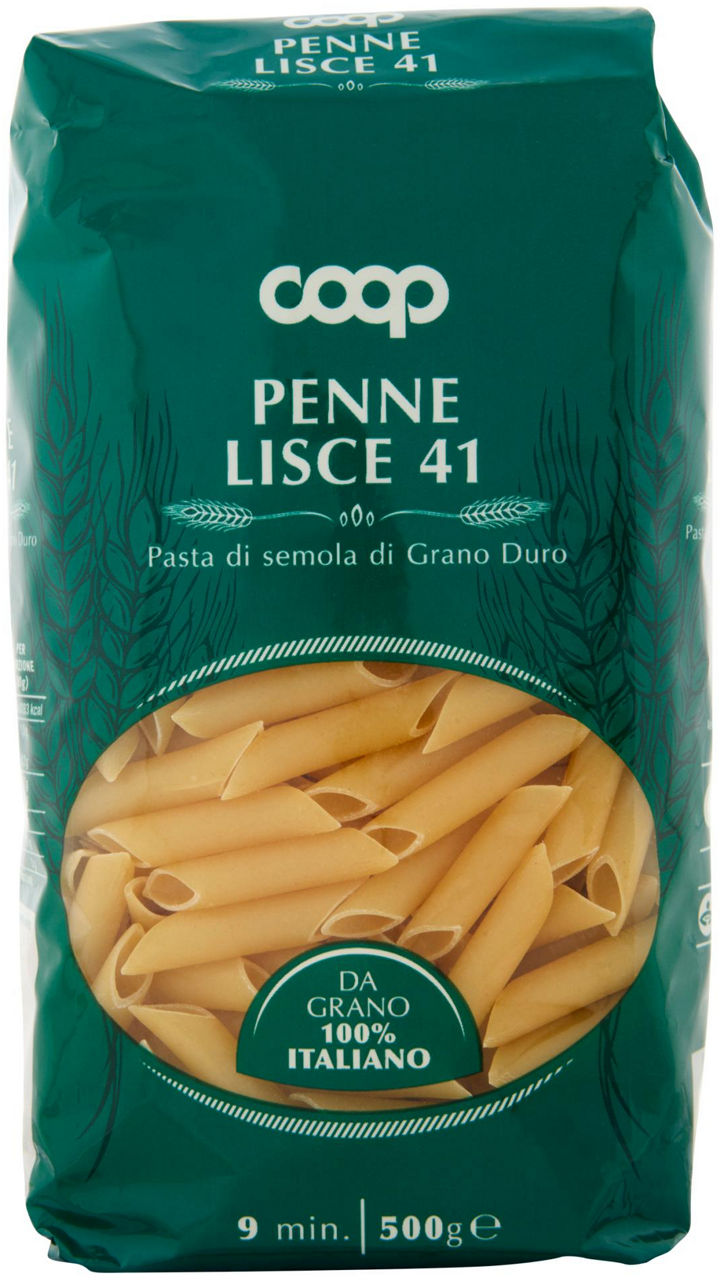 PASTA SEMOLA PENNE LISCE COOP N.41 SACCHETTO G 500 CON GRANO ITALIANO - Immagine 11