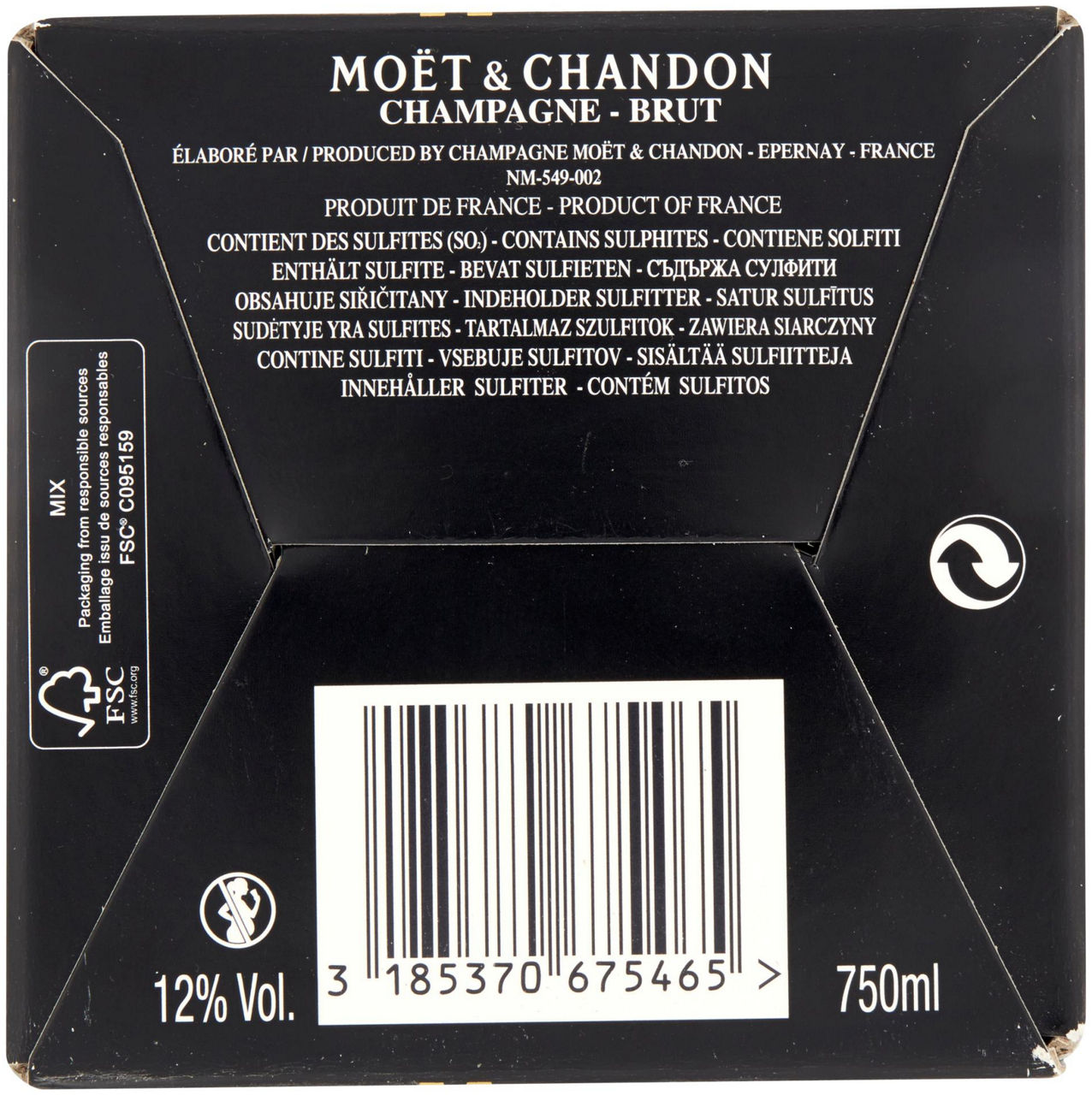 CHAMPAGNE MOET & CHANDON BRUT IMPERIAL ASTUCCIO ML.750 - 15