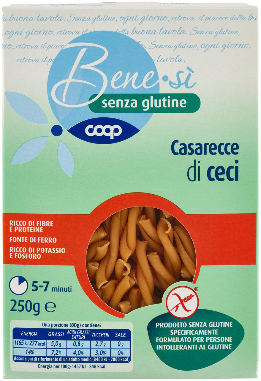 CASERECCE DI CECI SENZA GLUTINE BENESI’ COOP 250G - 1