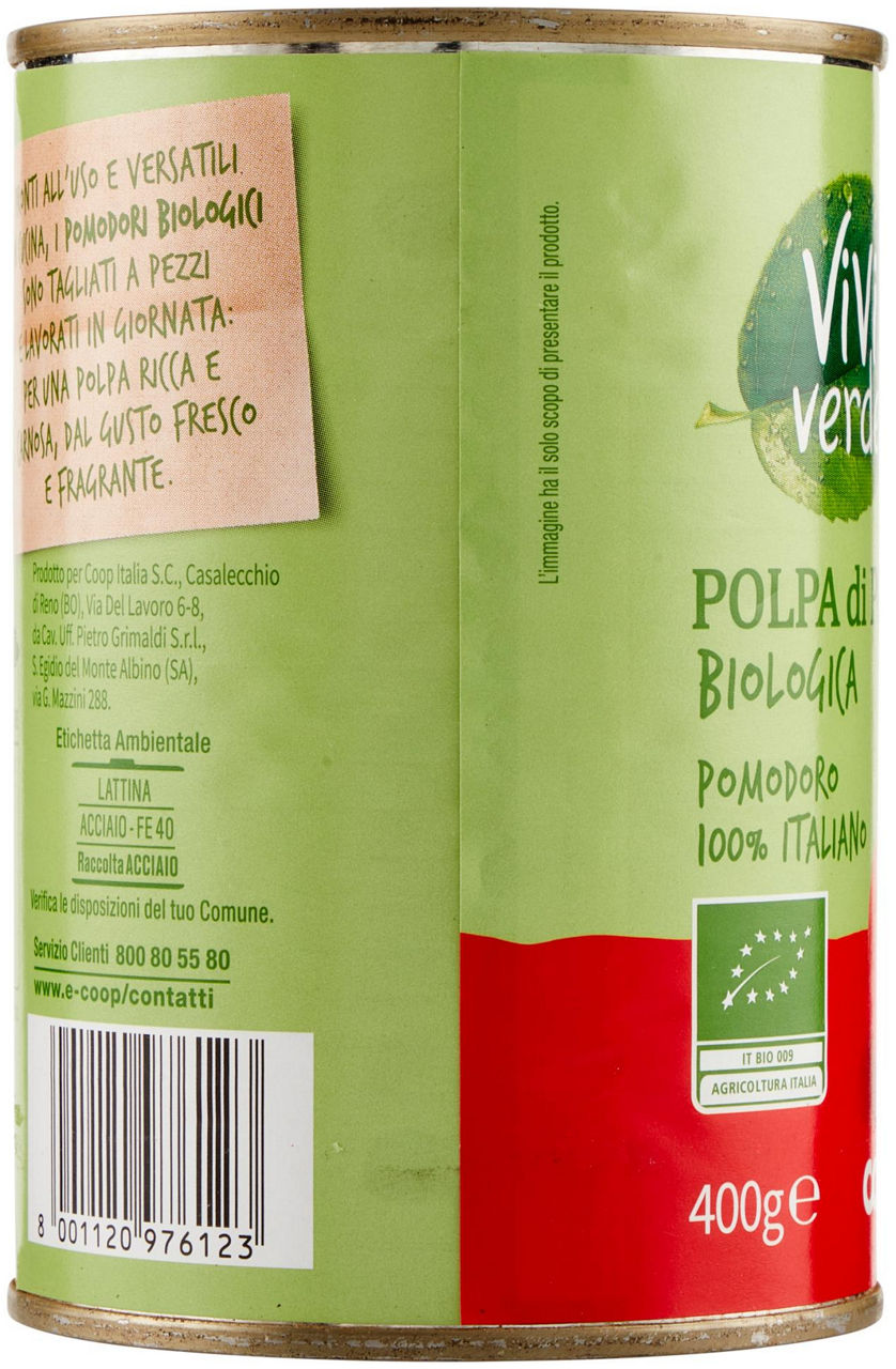 Polpa di Pomodoro Biologica Vivi Verde 400 g - 4