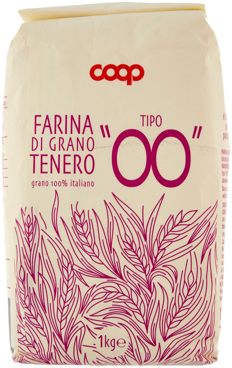 FARINA DI GRANO TENERO TIPO 00 COOP 100%ITA KG.1 - 2