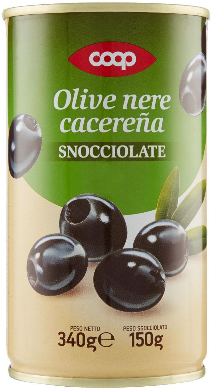 Olive nere coop snocciolate in salamoia cacerena lattina g 150