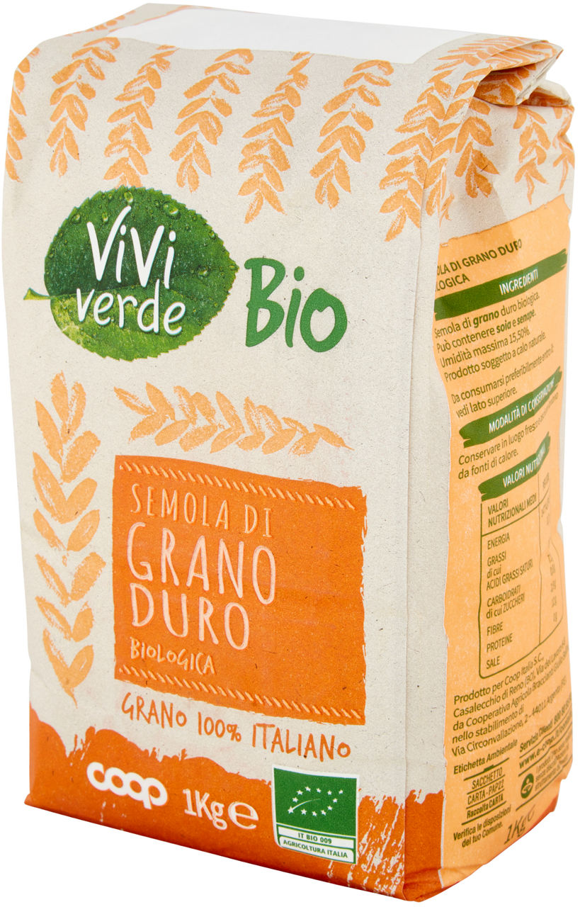 semola di grano duro Biologica Vivi Verde 1 kg - 6
