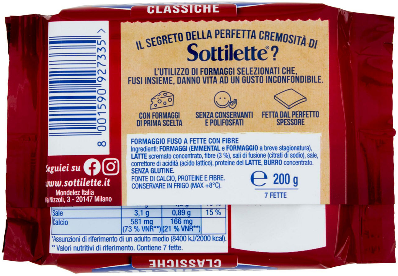 Sottilette Classiche formaggio fuso a fette - 200g - 7