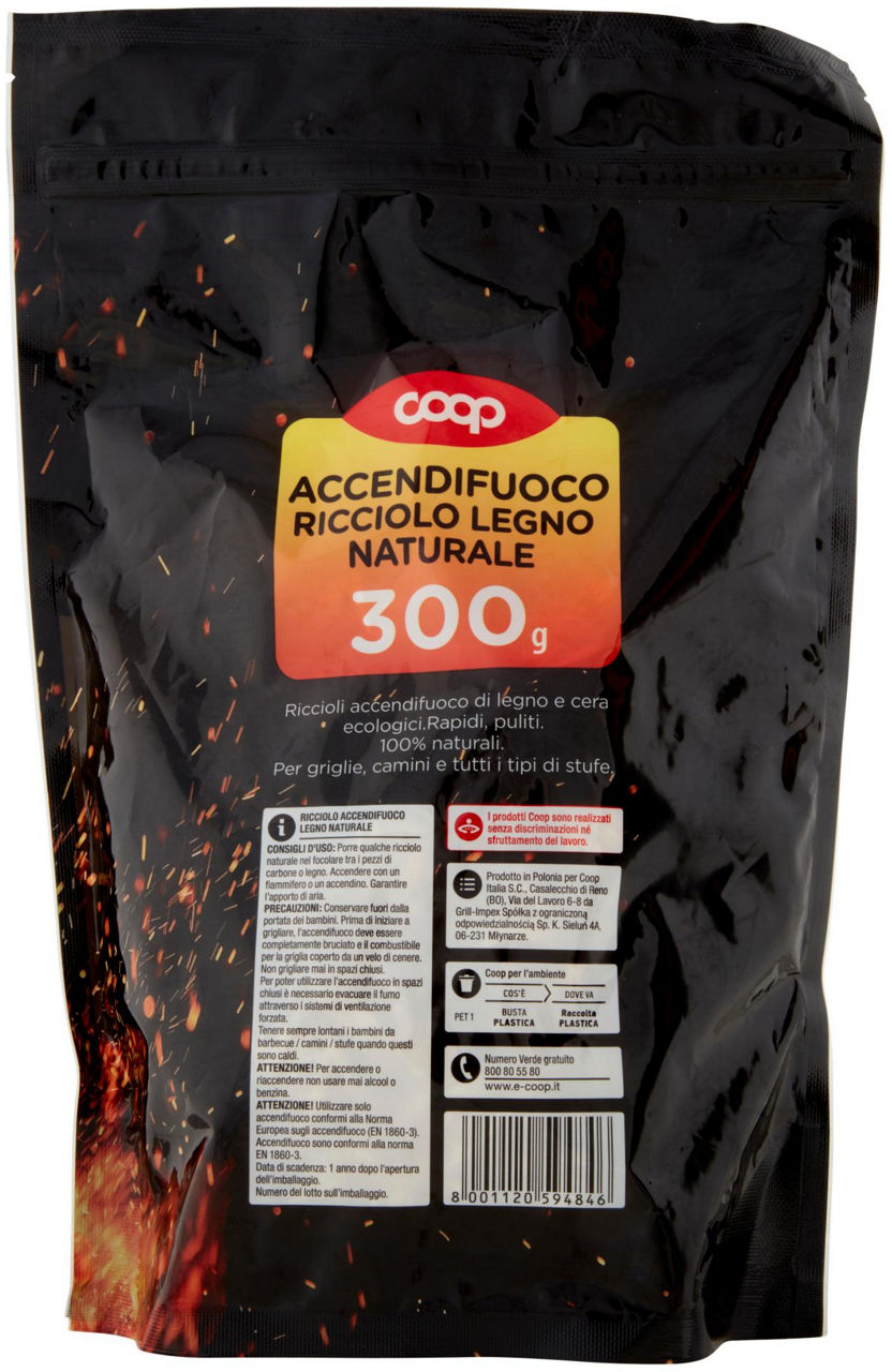 ACCENDIFUOCO RICCIOLO NATURALE 100% COOP FSC 100% NC-COV-012380 - 2