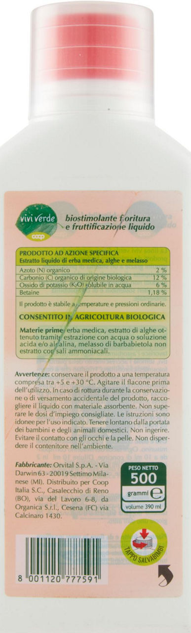 Concime Liquido Biostimolante  Vivi Verde gr 500 - 2