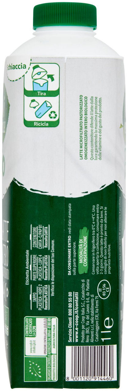 latte microfiltrato Biologico Intero Vivi Verde 1 L - 3