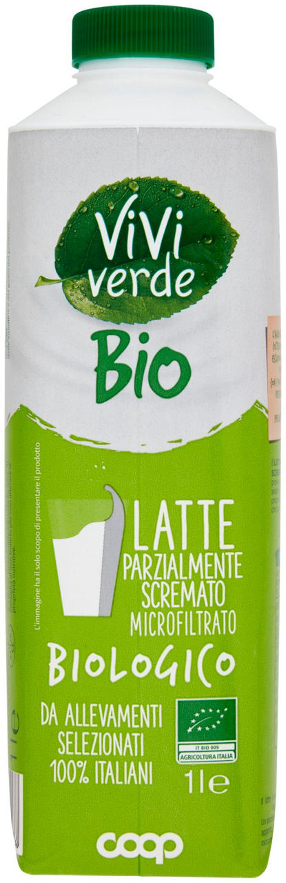 latte microfiltrato Biologico Parzialmente Scremato Vivi Verde 1 L - 2