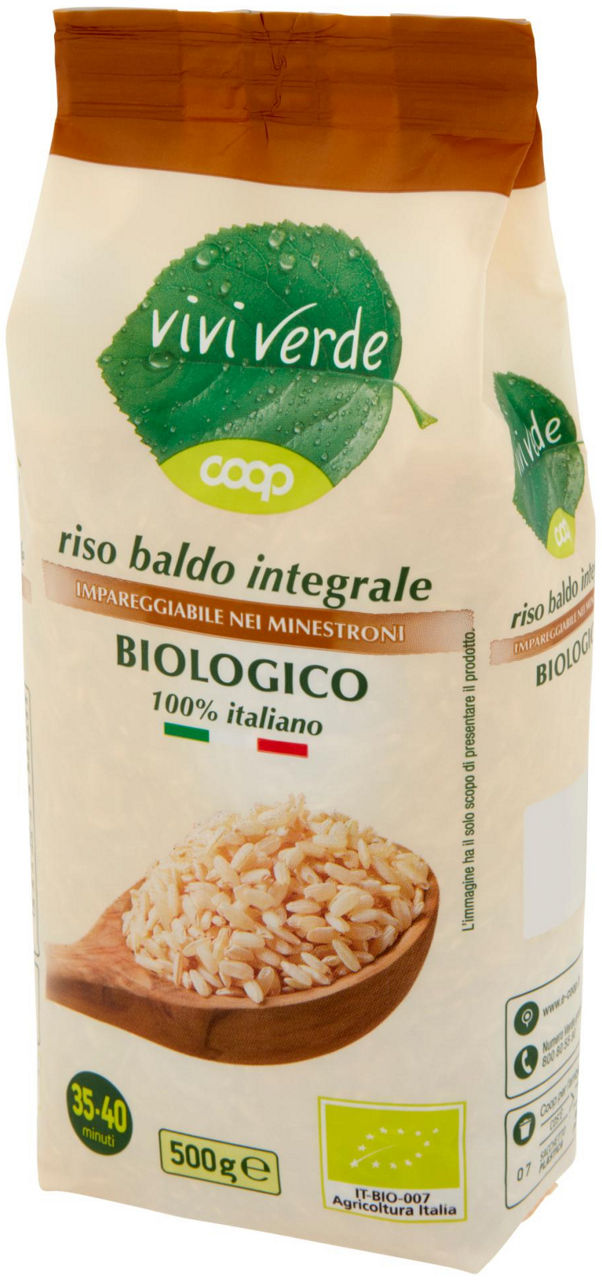 riso baldo integrale Biologico 100% italiano Vivi Verde 500 g - 6