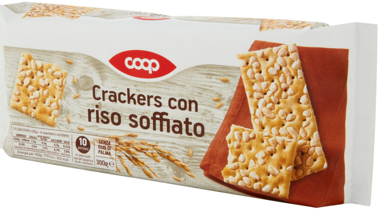 CRACKERS CON RISO SOFFIATO COOP INCARTO GR 300 - 6