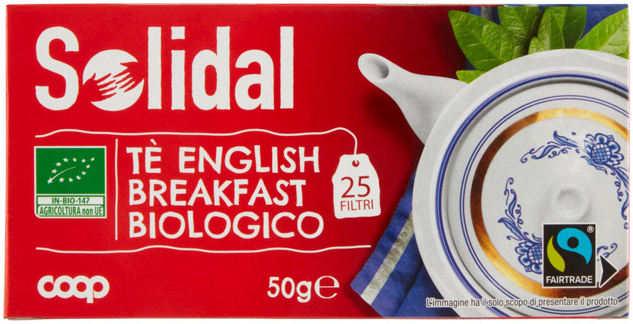 Tè english breakfast biologico 25 filtri 50 g