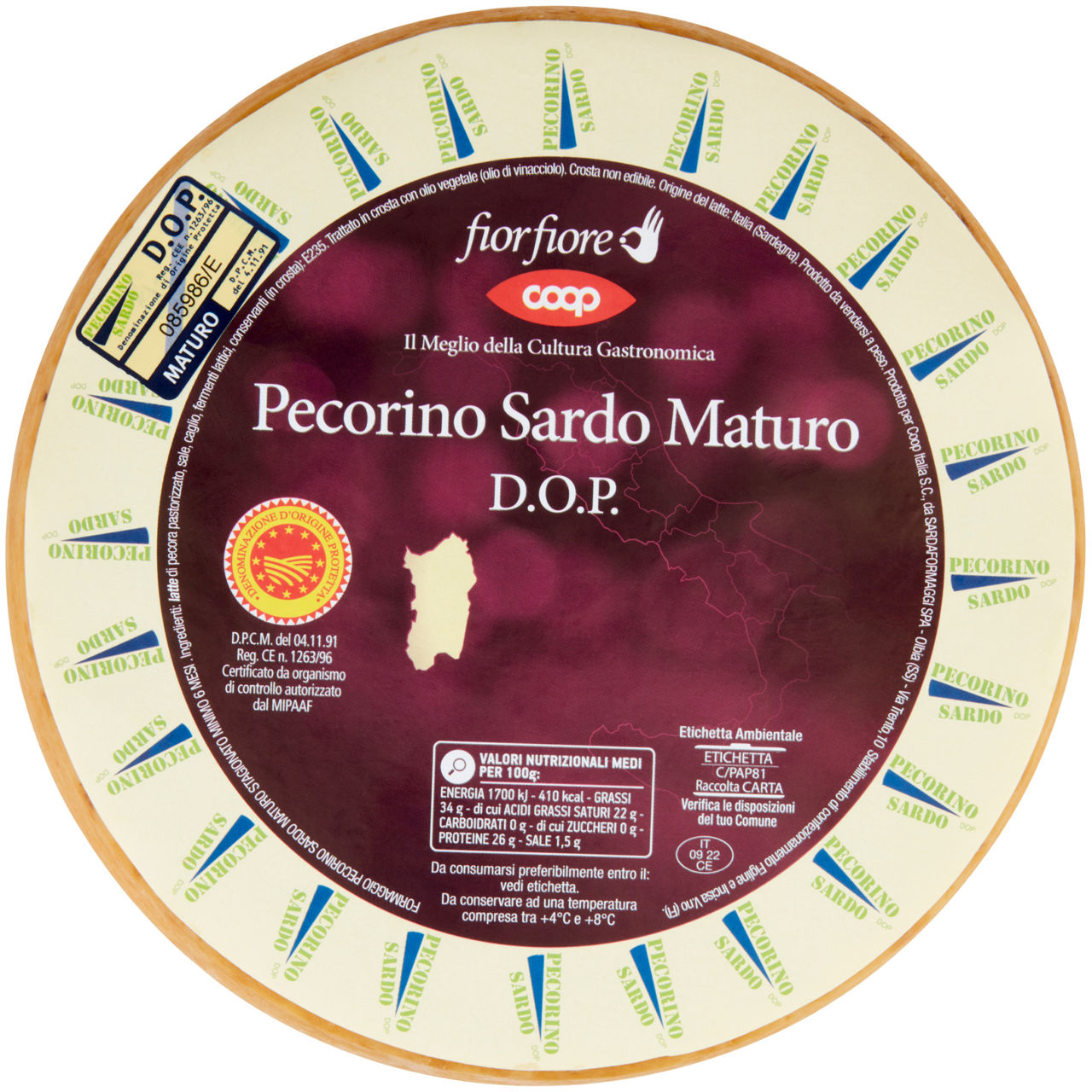 PECORINO SARDO MATURO DOP FIORFIORE - 2