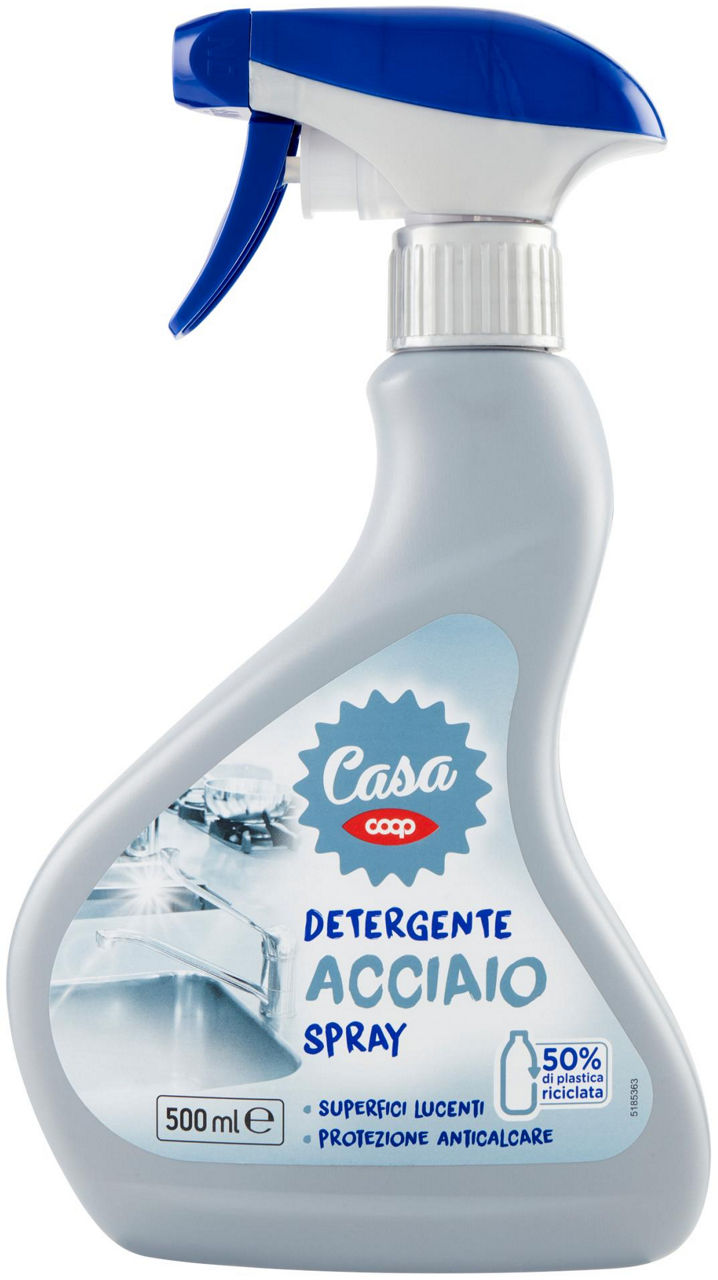 Detergente acciaio coop spray flacone ml500