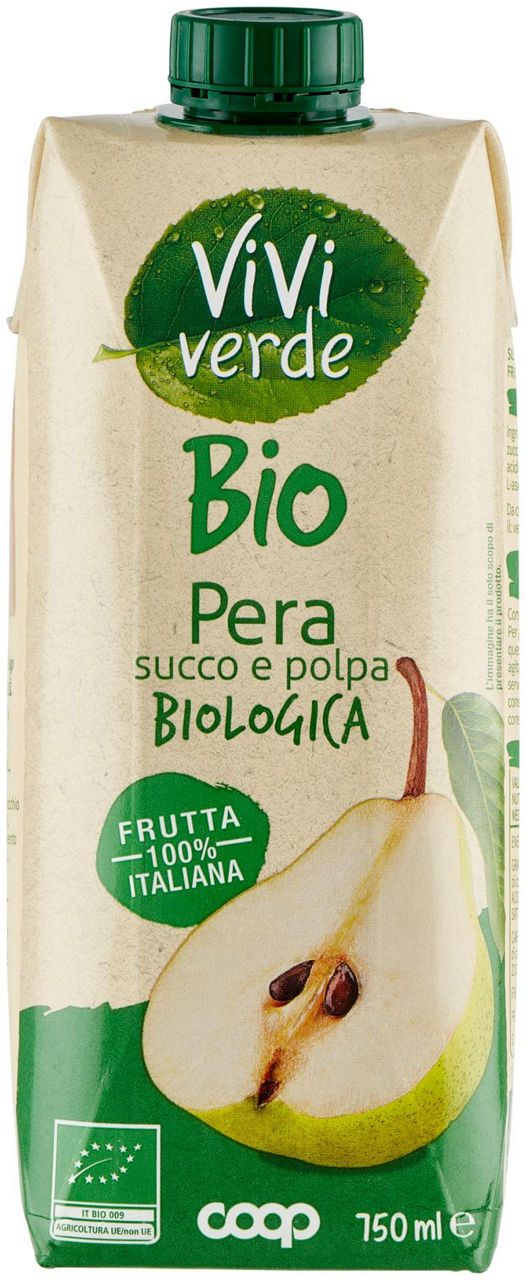 Succo pera biologica vivi verde 750 ml
