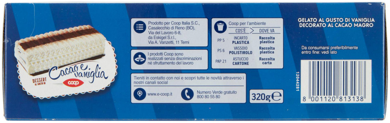 DESSERT VANIGLIA/CACAO COOP SCATOLA GR 320 - 5