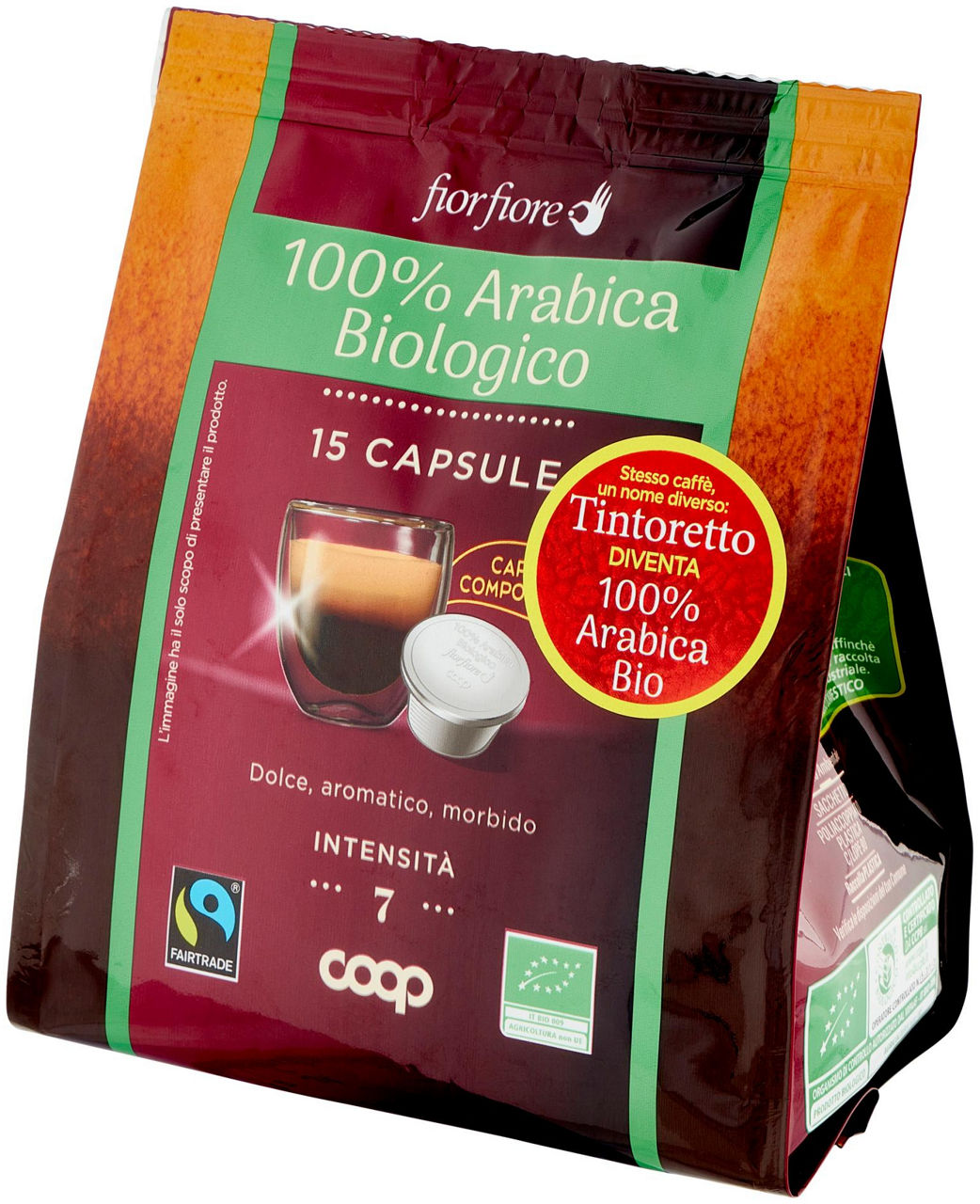 CAFFE' BIO SOLIDAL IN CAPSULE COMPOSTABILI TINTORETTO FF COOP SAC PZ 15 G 95 - 6