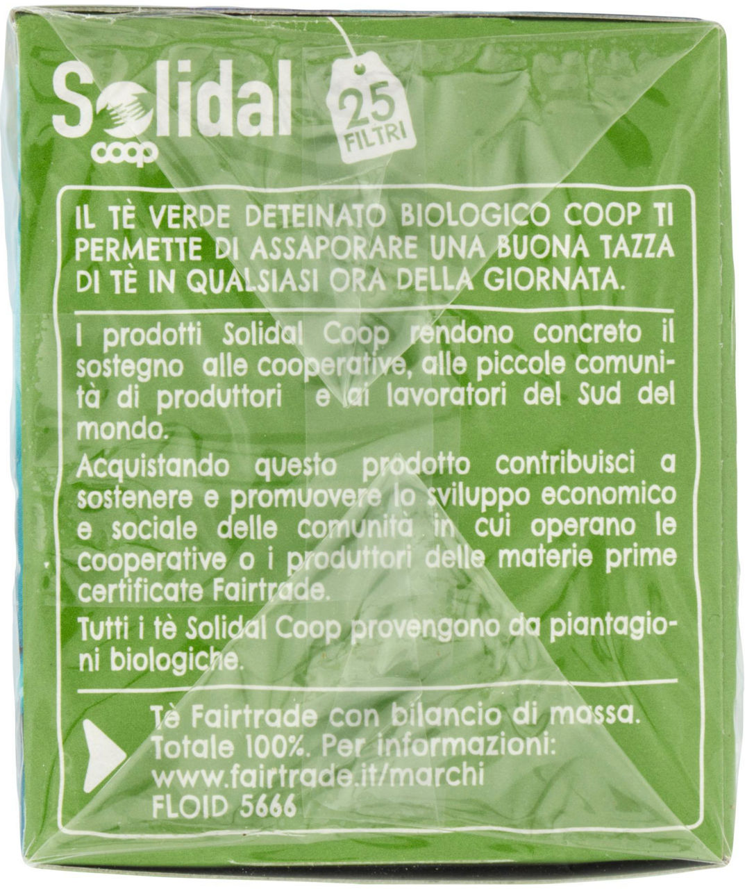 Tè Verde Deteinato biologico 25 filtri 35 g - 3