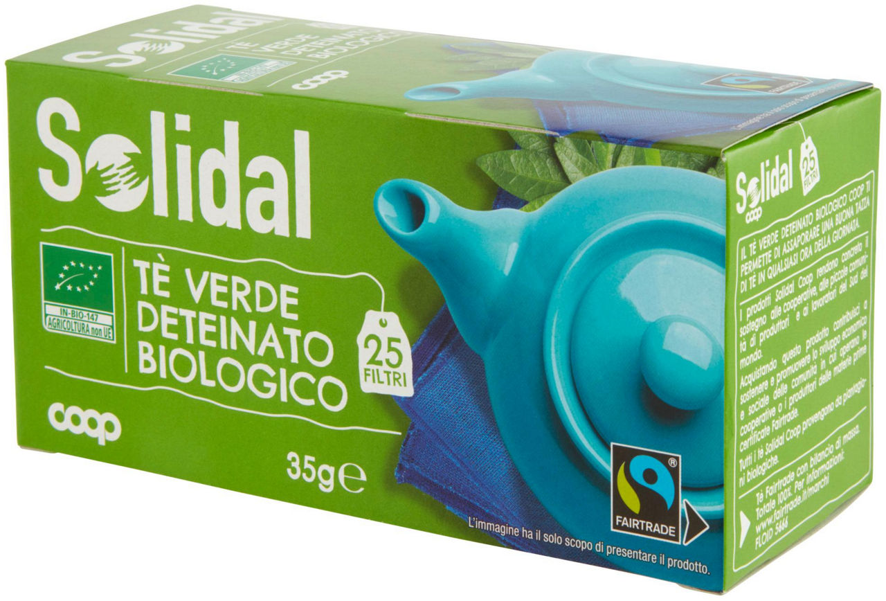 Tè Verde Deteinato biologico 25 filtri 35 g - 6
