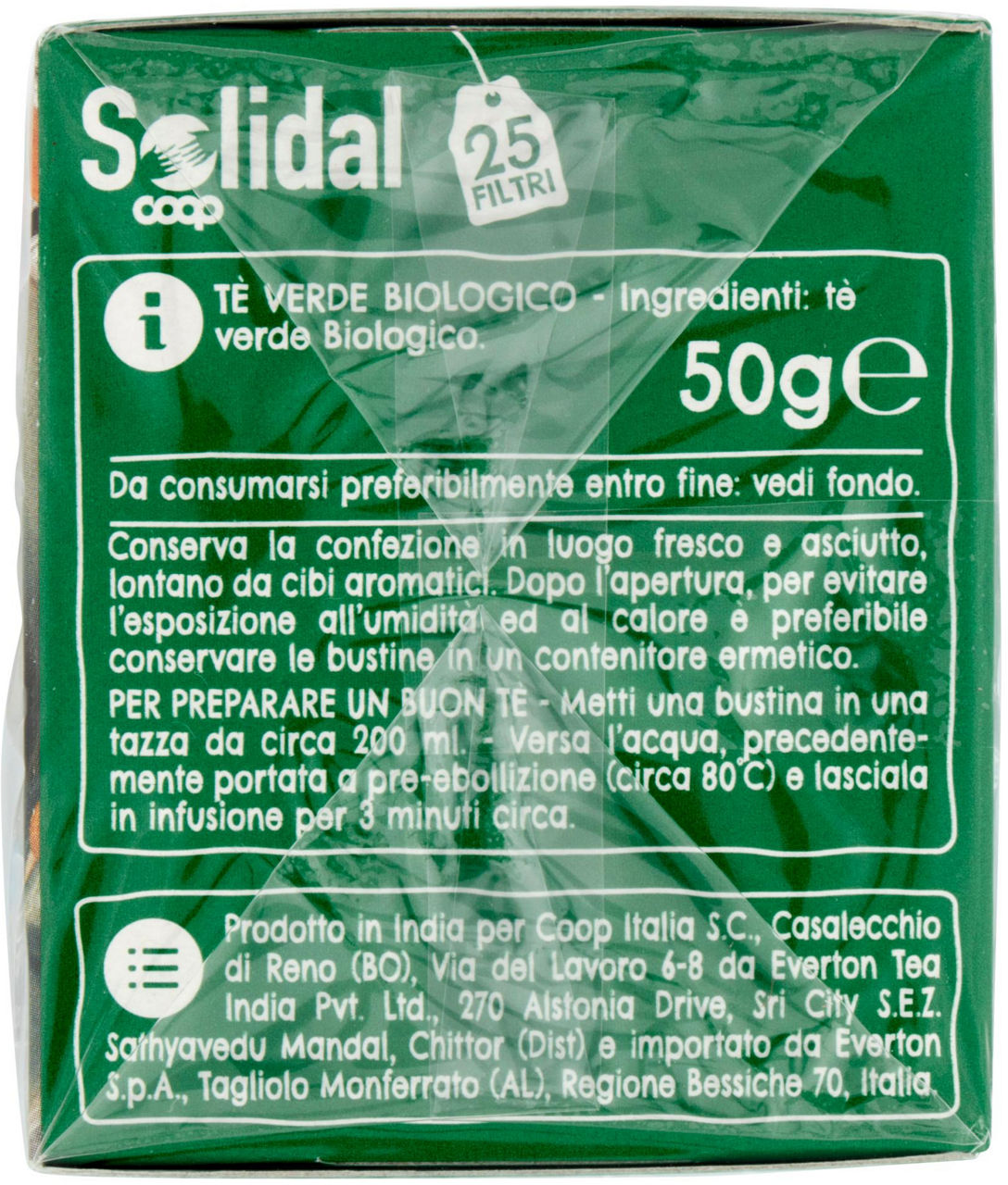 Tè Verde biologico 25 filtri 50 g - 1