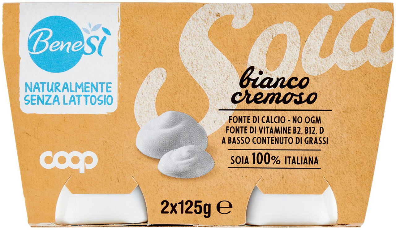 Yogurt di soia bianco cremoso 2 pz da 125 gr - Immagine 01