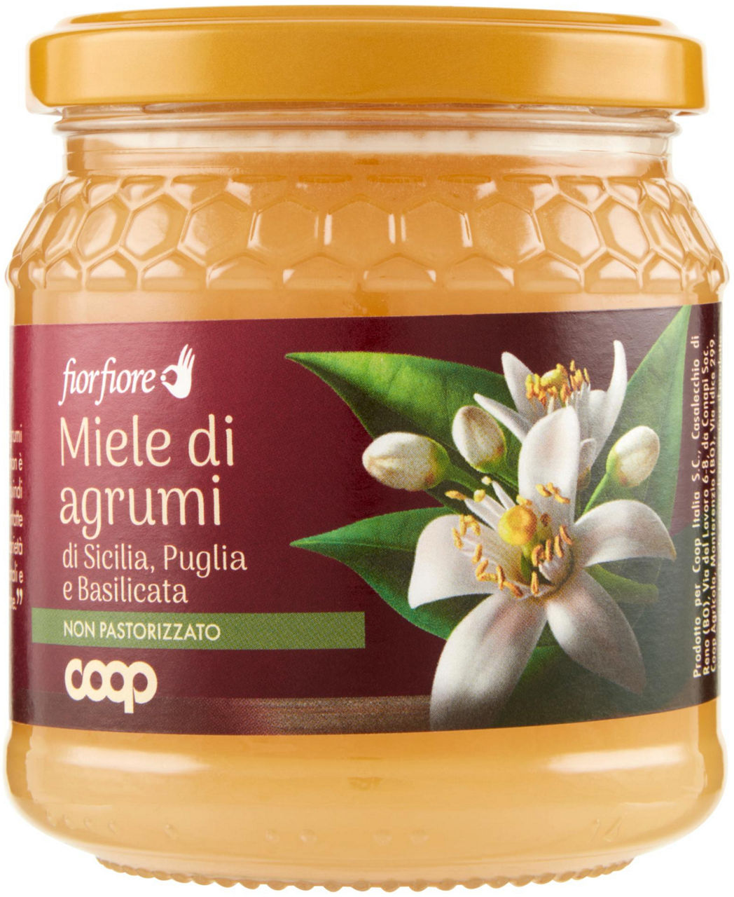 Miele di agrumi di sicilia puglia basilicata fior fiore coop vaso vetro gr.400