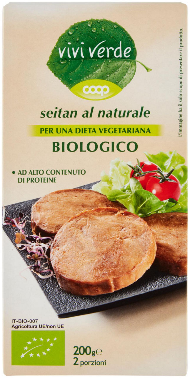 Seitan al naturale biologico vivi verde 2 x 100 g