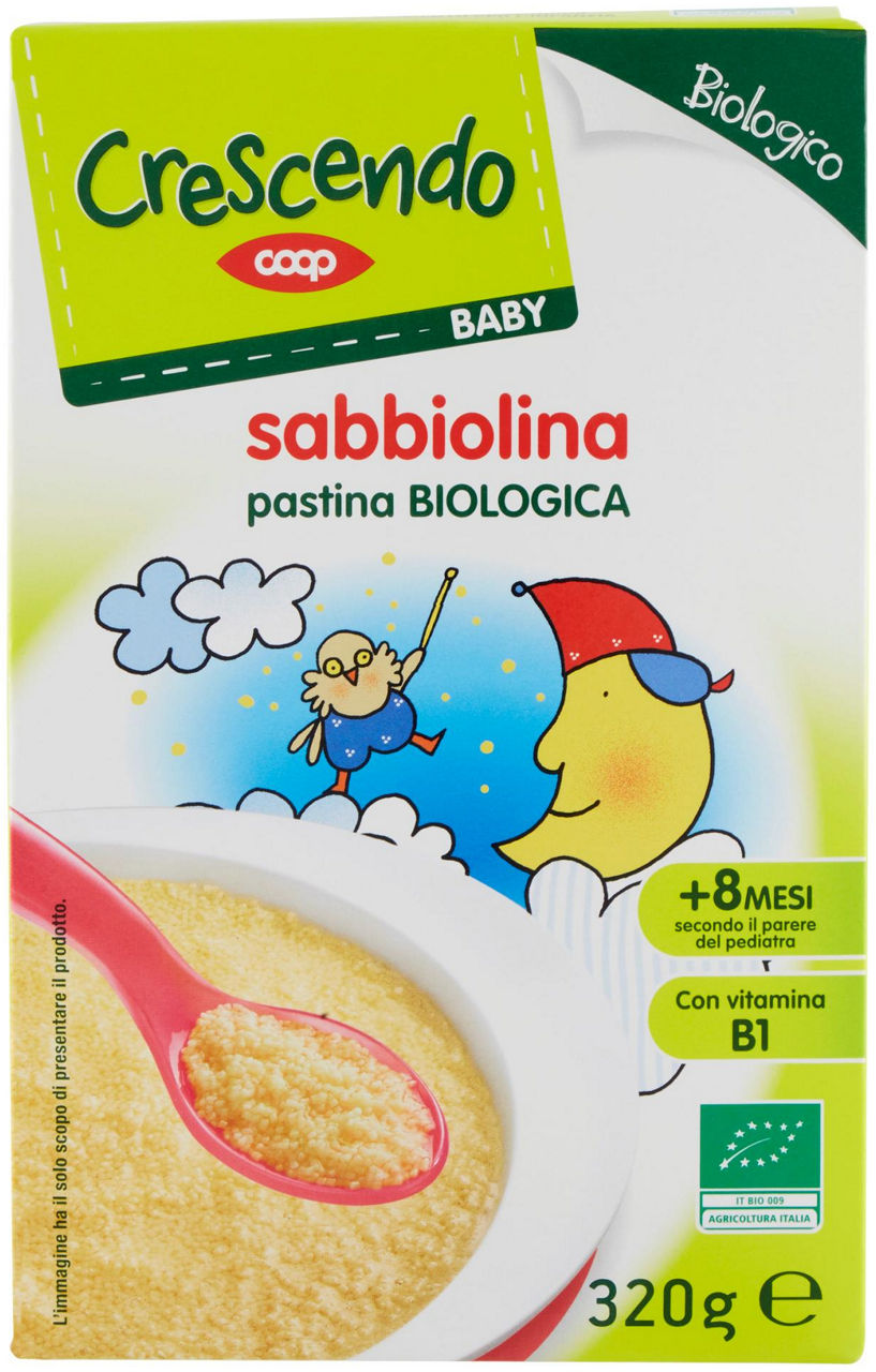 Baby sabbiolina pastina biologica 320 g
