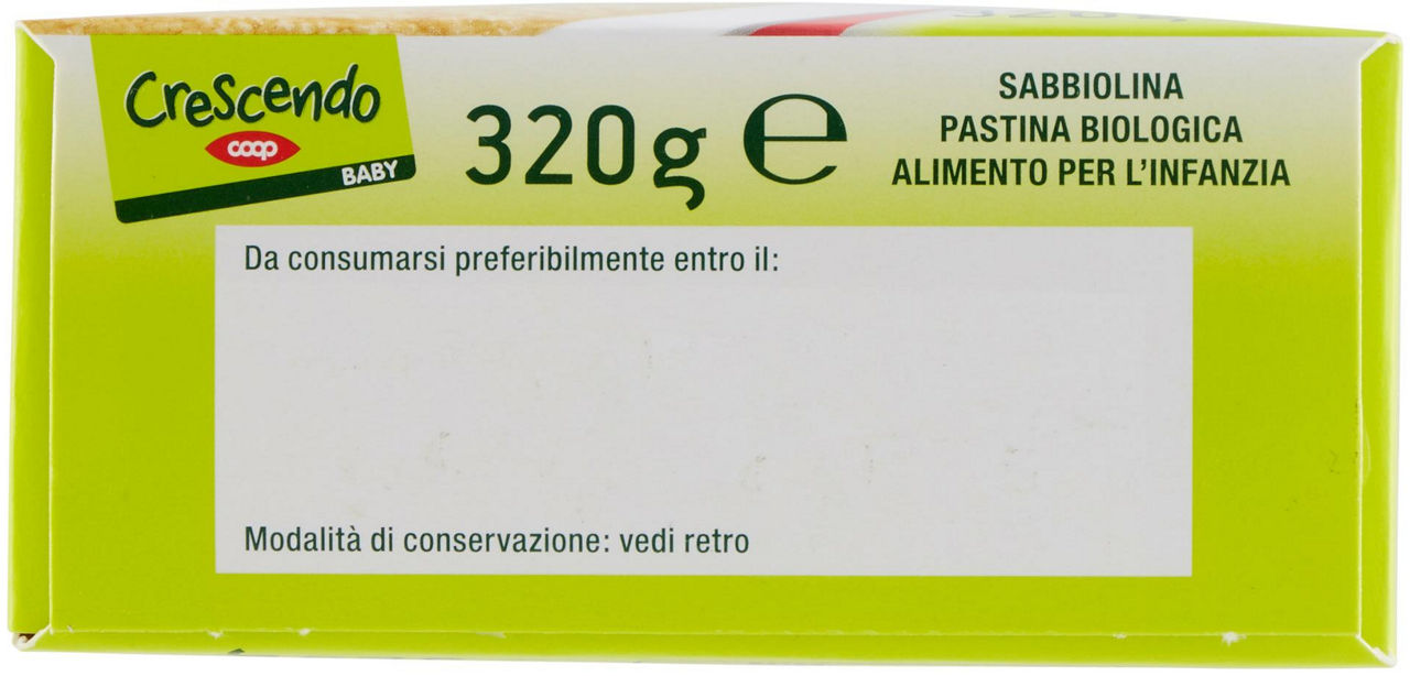 Baby sabbiolina pastina Biologica 320 g - 5