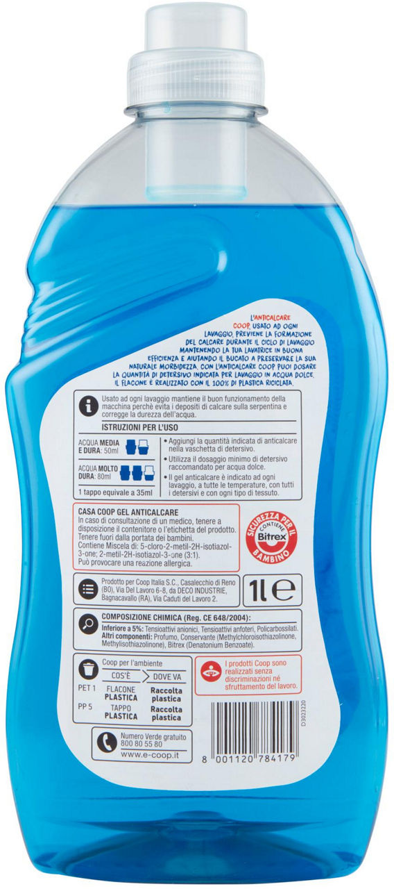 ANTICALCARE PER LAVATRICE GEL FLACONE LT 1 - Immagine 21