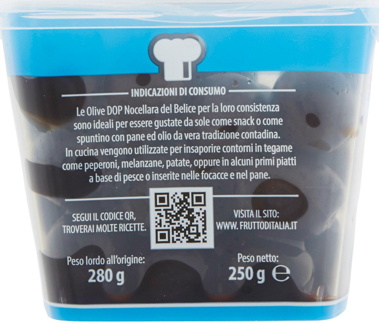 Olive dolci nere D.O.P. Nocellara del Belice Olive 250 g - 1