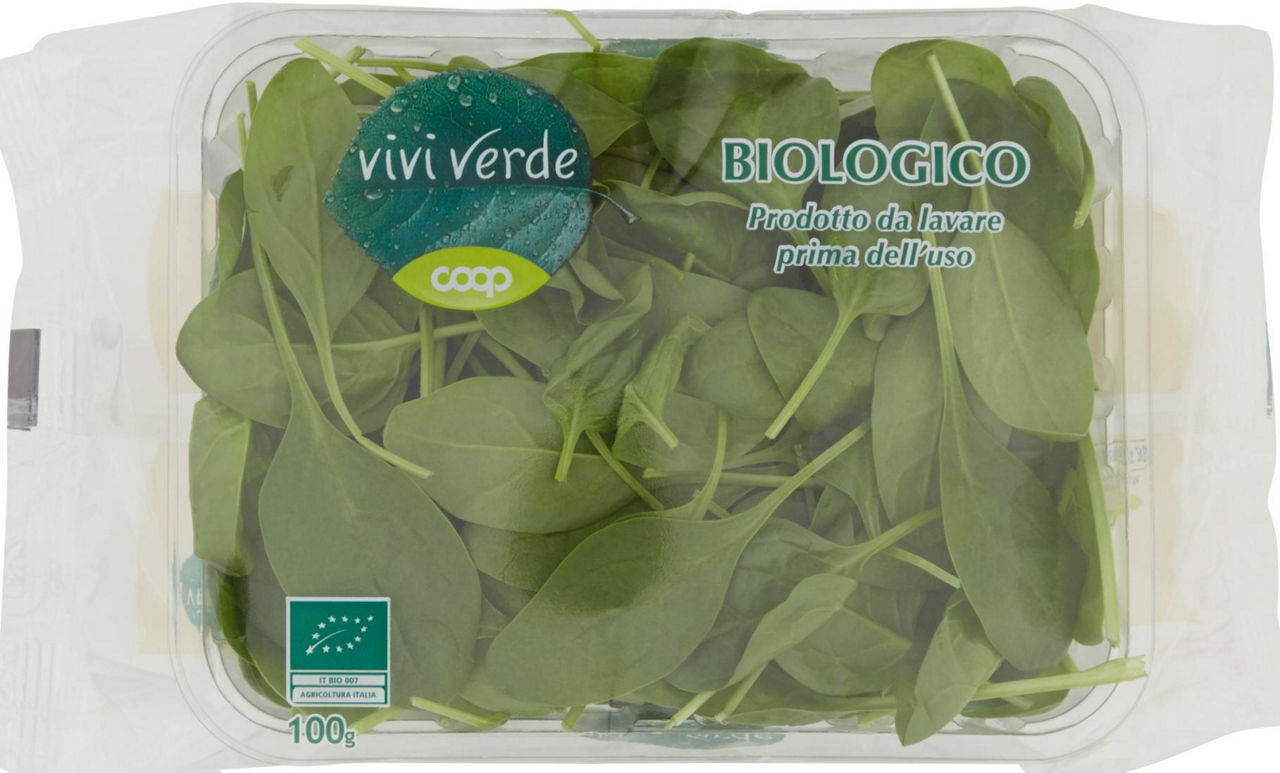 Spinacino bio 100 g vivi verde