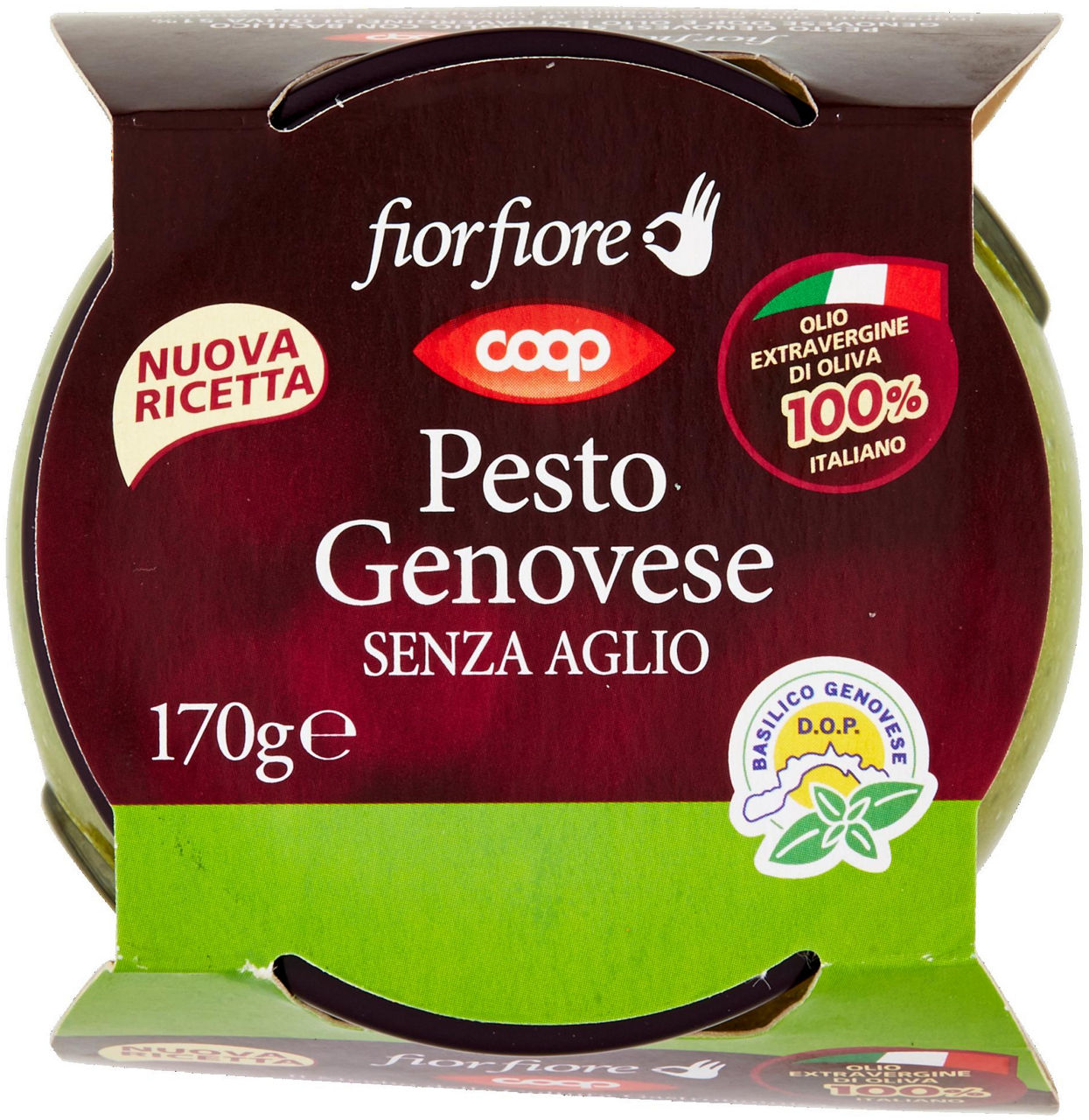 PESTO GENOVESE FIOR FIORE COOP SENZA AGLIO VASETTO VETRO G 170 - 4