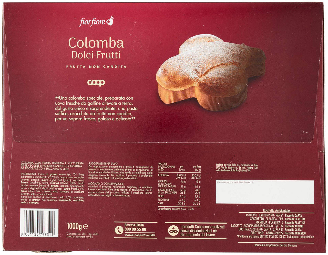 Colomba dolci frutti 1 kg - Immagine 51