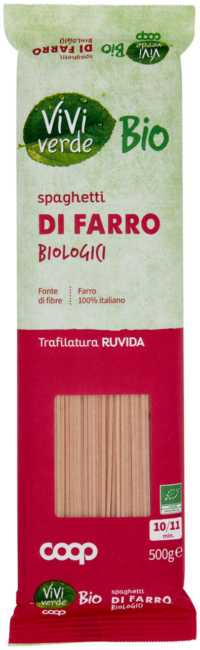 Spaghetti di farro biologici vivi verde 500 g