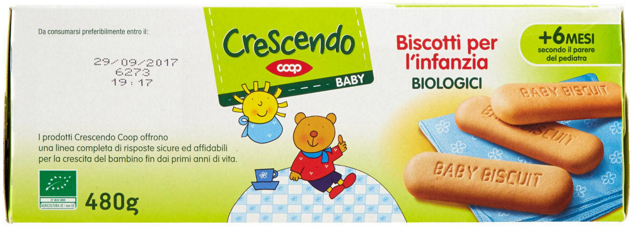 Baby Biscotti per l'infanzia Biologici 480 g - 4