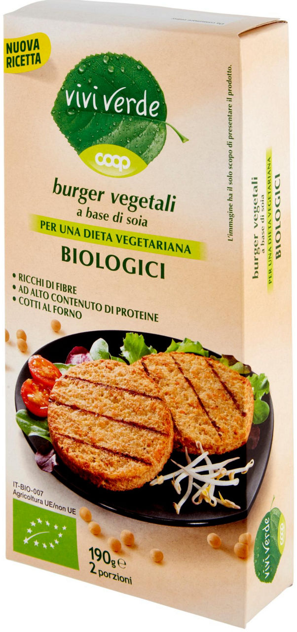 burger vegetali a base di soia Biologici Vivi Verde 2 x 95 g - 6