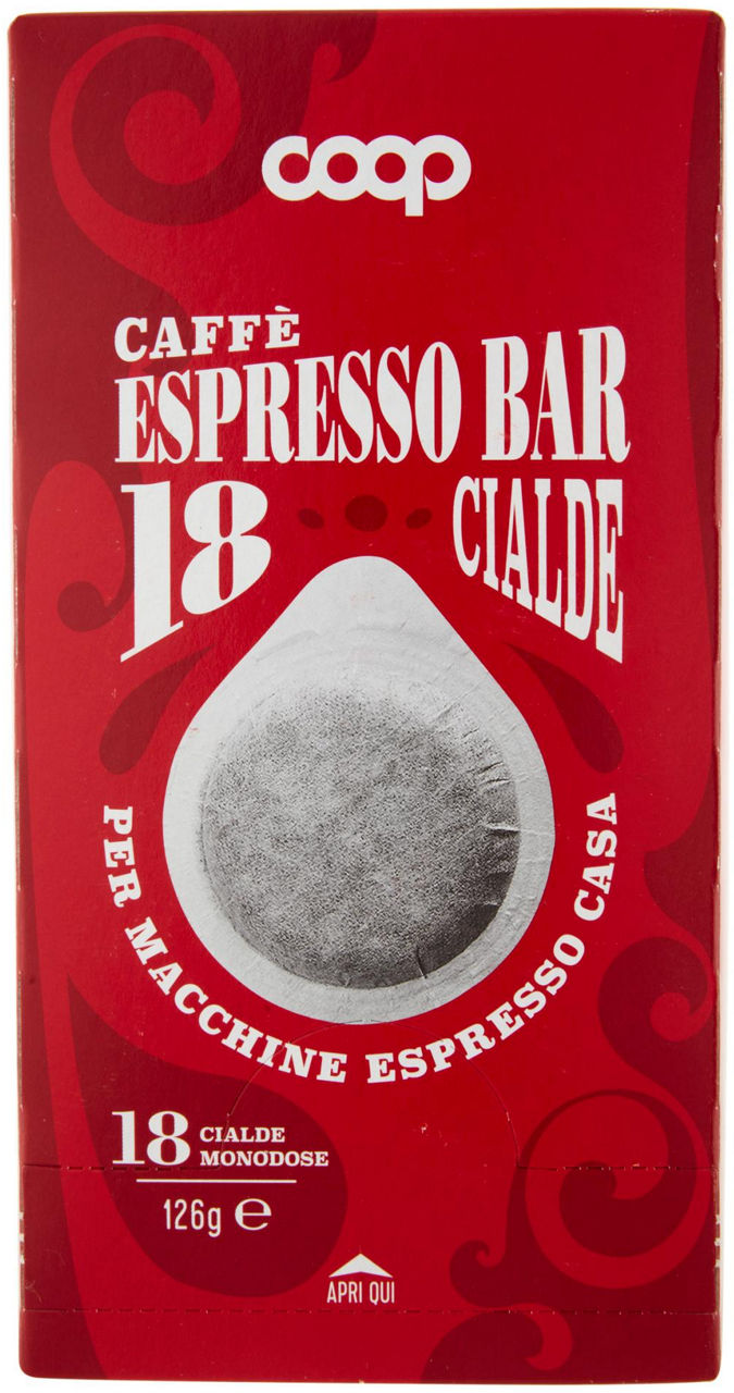 CAFFE' IN CIALDE COOP PER MACCHINA ESPRESSO 18 CIALDE G 126 - 1
