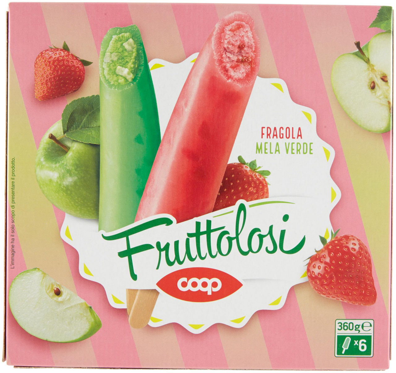 Ghiaccioli fruttolosi fragola e mela verde 6 pz 360 gr - Immagine 21