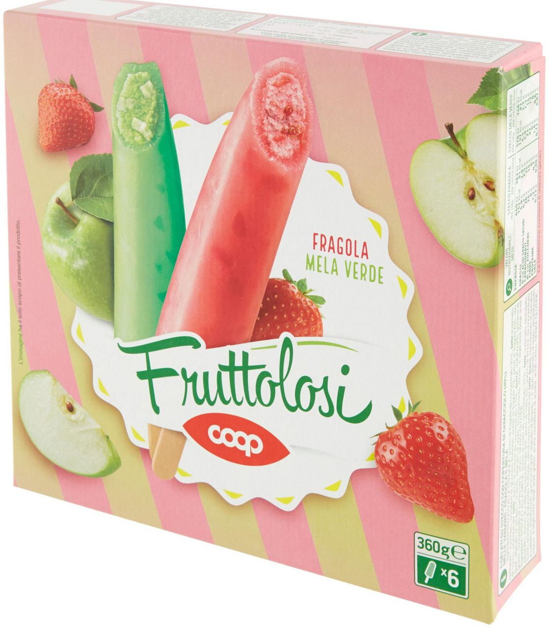 Ghiaccioli fruttolosi fragola e mela verde 6 pz 360 gr - Immagine 61